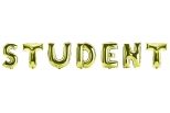 Folieballon guld, STUDENT 86cm Guld