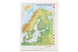 Vægkort Scandinavien 97*67cm.