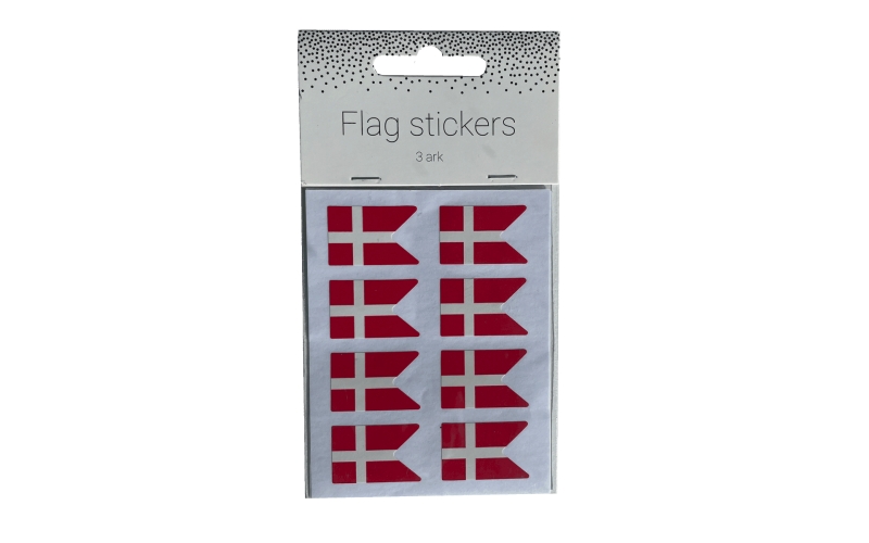 Oblater Oblater/Stickers m. flag, 3 ark, 24 stk.