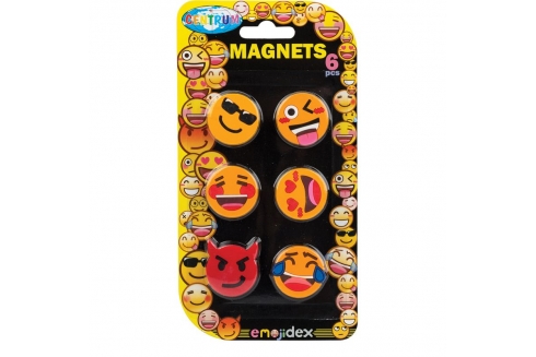 Magneter Emoji 6 stk. ø28mm